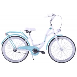 Detský bicykel 24 KOZBIKE Junior Bielo modr...